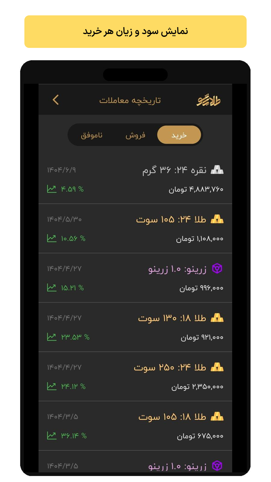 نمایش سود و زیان 